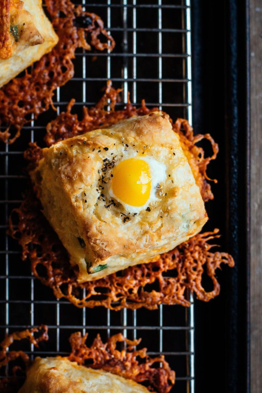 quail egg, cheddar, and green onion biscuits with a cheese skirt (with  Spring Creek Quail Farms - Ad) — the farmer's daughter | let's bake  something