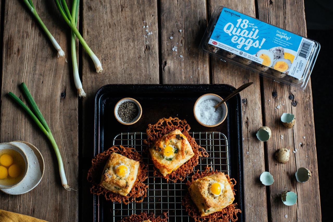 quail egg, cheddar, and green onion biscuits with a cheese skirt (with  Spring Creek Quail Farms - Ad) — the farmer's daughter | let's bake  something